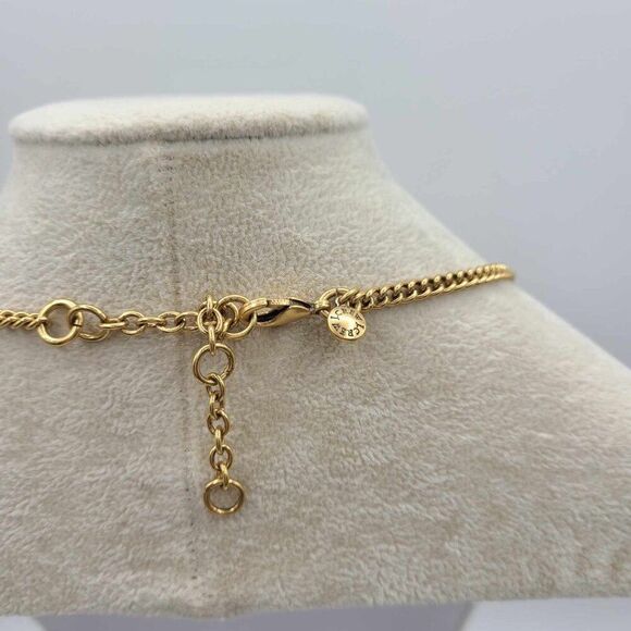 J Crew Teardrop Gold Stone Statement Necklace - Picture 5 of 8